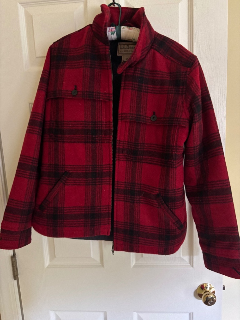 LLBean Primaloft Coat in Plaid